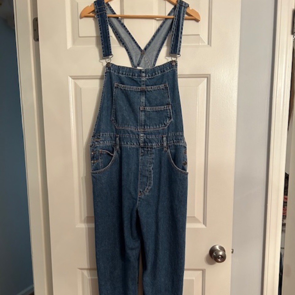 We The Free Blue Denim Ziggy Overalls Jumpsuit - Picture 3 of 10